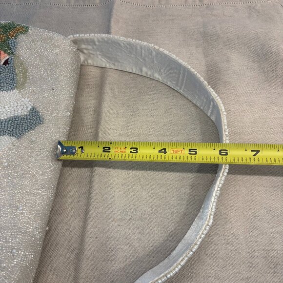 Viral Snow Skiing Beaded Bag - Winter White & Multicolor - Made in India - ⛷️❄️ - Picture 11 of 11